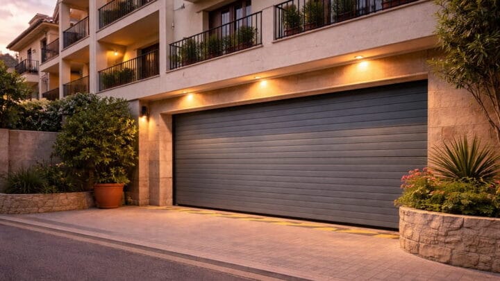 diferentes tipos de puertas de garaje en viviendas residenciales